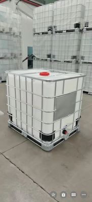 Chemiczny HDPE IBC Tank Square 1 ton Plastikowy zbiornik Biały ISO9001