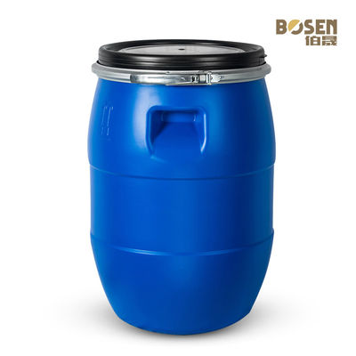 Trwała plastikowa beczka chemiczna 60L Okrągłe wiadro z żelaznym pierścieniem