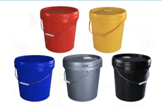 Puste plastikowe wiadro na farbę o grubości 1,4 mm, odporne na rdzę, wielokolorowe, 20 l