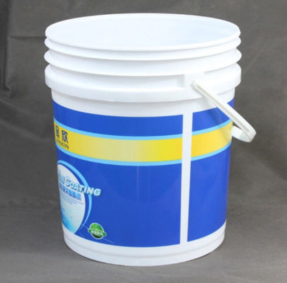 OEM / ODM 5-galonowe plastikowe wiadro z farbą Półprzezroczyste wiadro z farbą HDPE