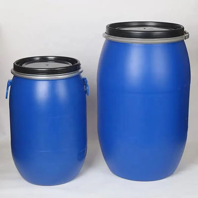 Plastikowy pojemnik HDPE o pojemności 220 l, otwarty od góry, niebieski, plastikowy, 55-galonowy bęben OEM