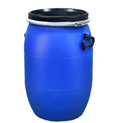 Grubość ścianki beczki 3-5 mm 200 l Plastikowy bęben Okrągły kształt Niebieski